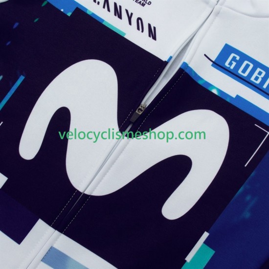 Tenue Maillot M/L + Collant à Bretelles pro movistar 2025 Hommes