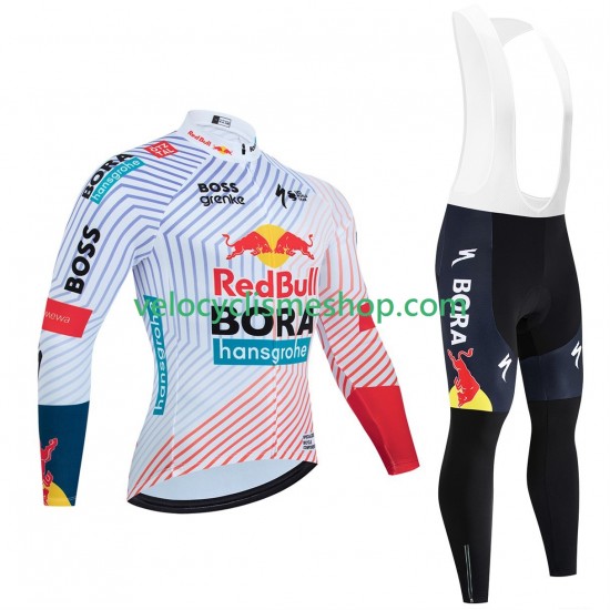 Tenue Maillot M/L + Collant à Bretelles pro red bull bora hansgrohe tour de france 2025 Hommes