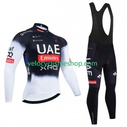 Tenue Maillot M/L + Collant à Bretelles pro uae team emirates 2025 Hommes N001