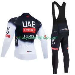 Tenue Maillot M/L + Collant à Bretelles pro uae team emirates 2025 Hommes N001