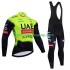Tenue Maillot M/L + Collant à Bretelles pro uae team emirates 2025 fluo Hommes