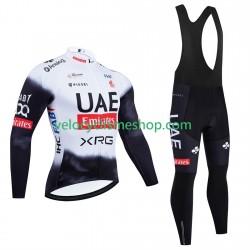 Tenue Maillot M/L + Collant à Bretelles pro uae team emirates 2025 Hommes