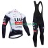 Tenue Maillot M/L + Collant à Bretelles pro uae team emirates 2025 Hommes