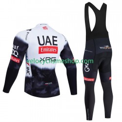 Tenue Maillot M/L + Collant à Bretelles pro uae team emirates 2025 Hommes