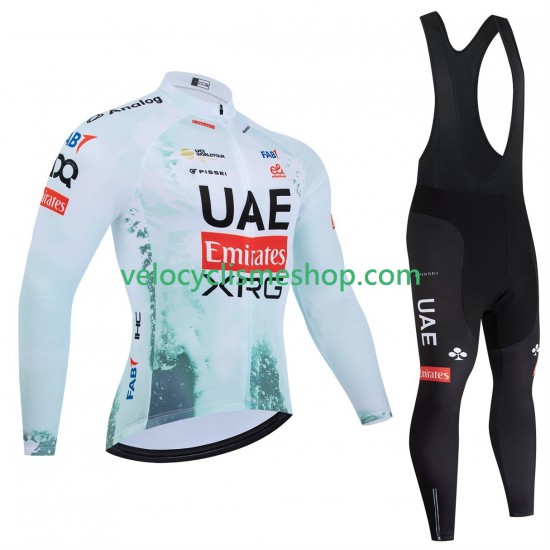 Tenue Maillot M/L + Collant à Bretelles pro uae team emirates xrg tdf editon race 2025 Hommes