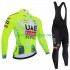 Tenue Maillot M/L + Collant à Bretelles pro uae team emirates xrg tdf editon race fluo 2025 Hommes