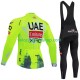 Tenue Maillot M/L + Collant à Bretelles pro uae team emirates xrg tdf editon race fluo 2025 Hommes