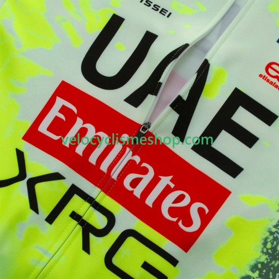 Tenue Maillot M/L + Collant à Bretelles pro uae team emirates xrg tdf editon race fluo 2025 Hommes