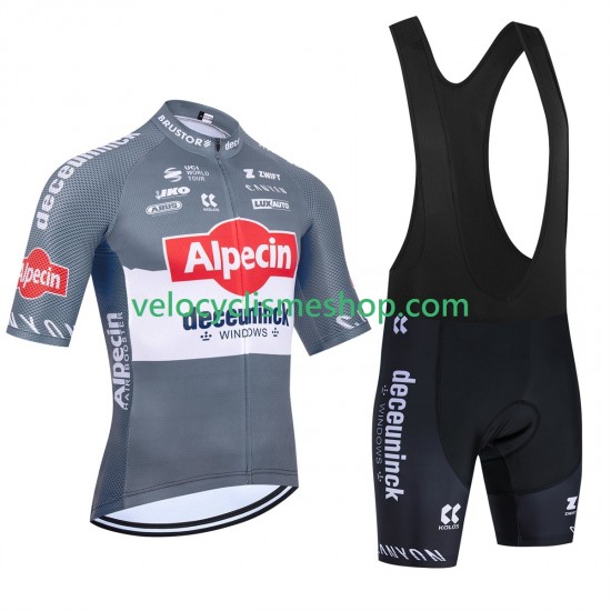 Tenue Maillot + Cuissard à Bretelles equipe pro alpecin deceuninck 2025 Hommes