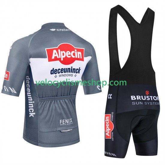 Tenue Maillot + Cuissard à Bretelles equipe pro alpecin deceuninck 2025 Hommes