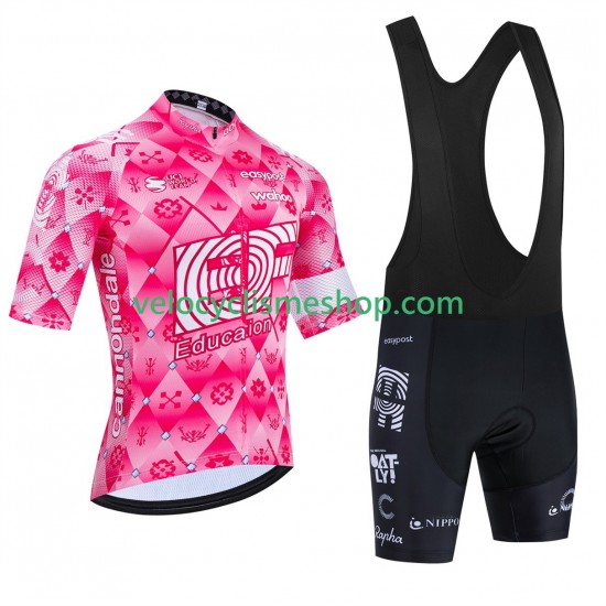 Tenue Maillot + Cuissard à Bretelles equipe pro ef education easypost 2025 Hommes