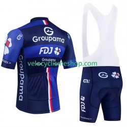 Tenue Maillot + Cuissard à Bretelles equipe pro groupama fdj 2025 Hommes