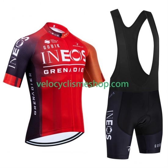 Tenue Maillot + Cuissard à Bretelles equipe pro ineos grenadier 2025 Hommes