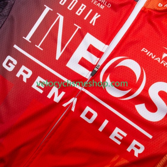 Tenue Maillot + Cuissard à Bretelles equipe pro ineos grenadier 2025 Hommes