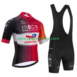 Tenue Maillot + Cuissard à Bretelles equipe pro ineos totalenergies tour de france 2025 Hommes