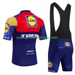 Tenue Maillot + Cuissard à Bretelles equipe pro lidl trek 2025 Hommes
