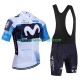 Tenue Maillot + Cuissard à Bretelles equipe pro movistar 2025 Hommes