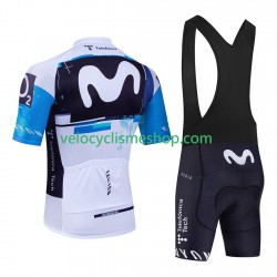 Tenue Maillot + Cuissard à Bretelles equipe pro movistar 2025 Hommes