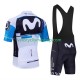 Tenue Maillot + Cuissard à Bretelles equipe pro movistar 2025 Hommes