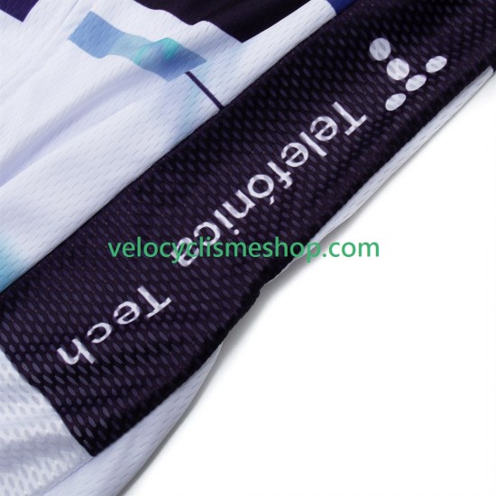 Tenue Maillot + Cuissard à Bretelles equipe pro movistar 2025 Hommes