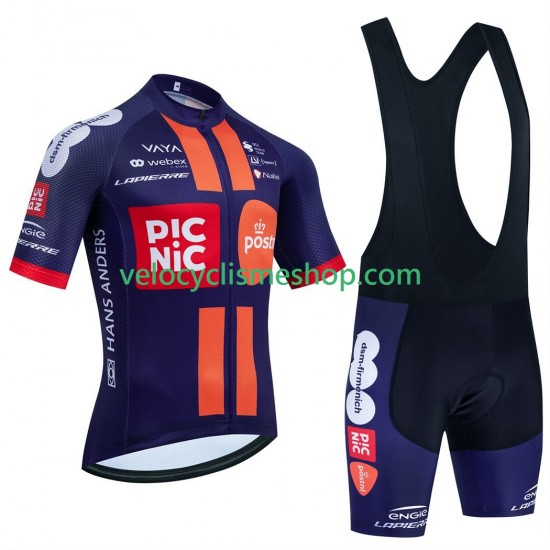 Tenue Maillot + Cuissard à Bretelles equipe pro picnic postnl 2025 Hommes