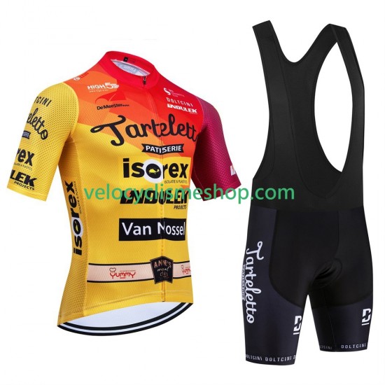 Tenue Maillot + Cuissard à Bretelles equipe pro tarteletto isorex 2025 Hommes