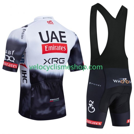 Tenue Maillot + Cuissard à Bretelles equipe pro uae team emirates 2025 Hommes