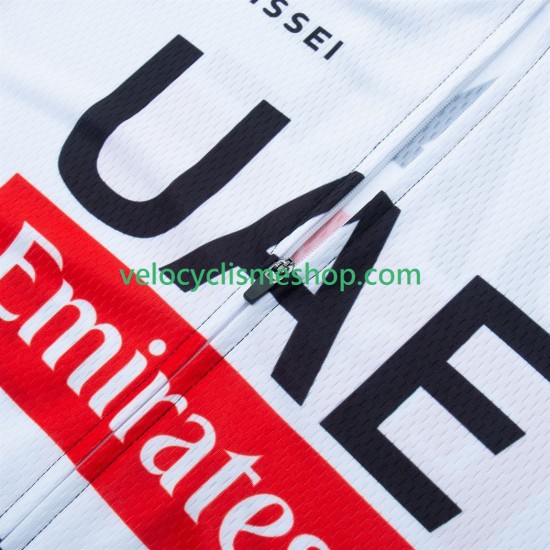 Tenue Maillot + Cuissard à Bretelles equipe pro uae team emirates 2025 Hommes