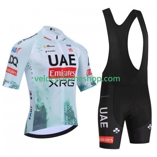 Tenue Maillot + Cuissard à Bretelles equipe pro uae team emirates xrg tdf editon race 2025 Hommes