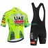 Tenue Maillot + Cuissard à Bretelles equipe pro uae team emirates xrg tdf editon race fluo 2025 Hommes
