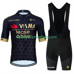 Tenue Maillot + Cuissard à Bretelles equipe pro visma lease a bike 2025 Hommes N001