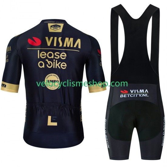 Tenue Maillot + Cuissard à Bretelles equipe pro visma lease a bike 2025 Hommes N001
