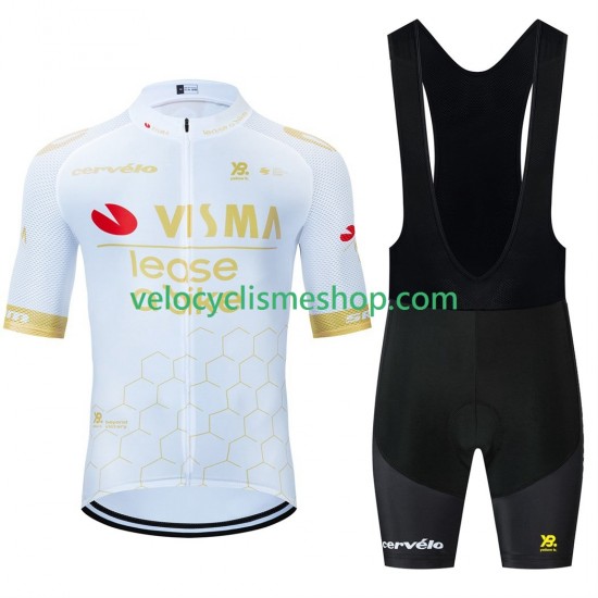 Tenue Maillot + Cuissard à Bretelles equipe pro visma lease a bike 2025 Hommes N002