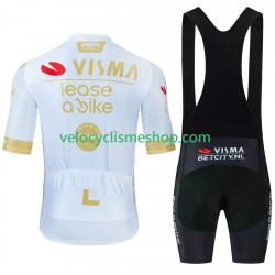 Tenue Maillot + Cuissard à Bretelles equipe pro visma lease a bike 2025 Hommes N002