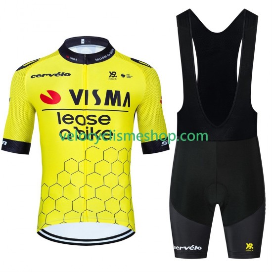 Tenue Maillot + Cuissard à Bretelles equipe pro visma lease a bike 2025 Hommes