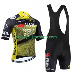 Tenue Maillot + Cuissard à Bretelles equipe pro visma lease a bike tour de france 2025 Hommes
