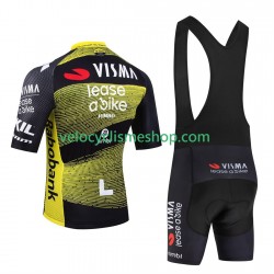 Tenue Maillot + Cuissard à Bretelles equipe pro visma lease a bike tour de france 2025 Hommes