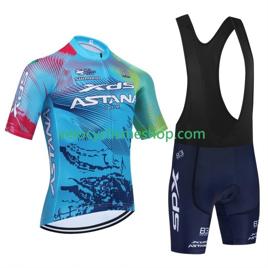 Tenue Maillot + Cuissard à Bretelles equipe pro xds astana 2025 Hommes