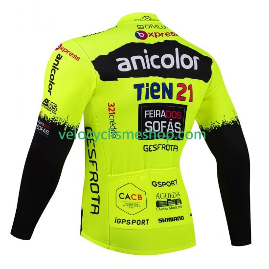 Maillot Cyclisme Manches Longues equipe pro anicolor tien 21 2025 Hommes