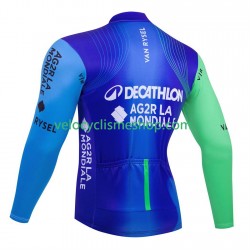 Maillot Cyclisme Manches Longues equipe pro decathlon ag2r 2025 Hommes