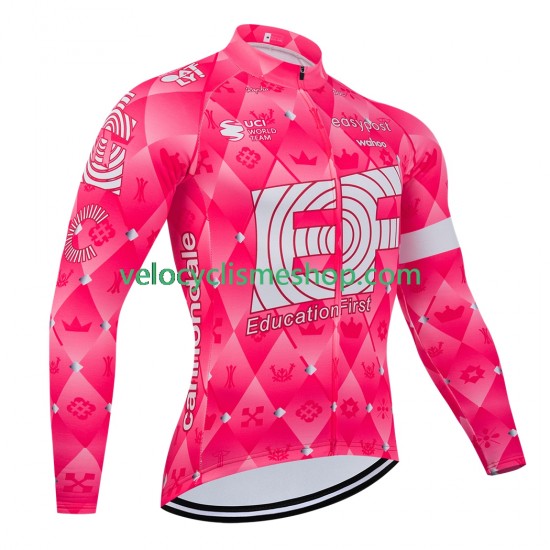 Maillot Cyclisme Manches Longues equipe pro ef education easypost 2025 Hommes