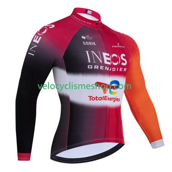 Maillot Cyclisme Manches Longues equipe pro ineos totalenergies tour de france 2025 Hommes
