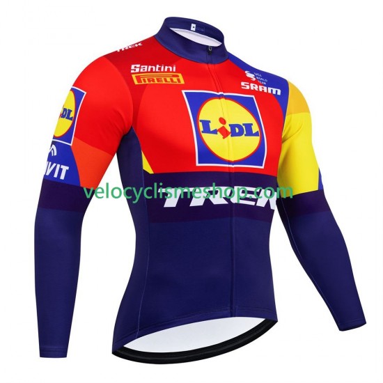 Maillot Cyclisme Manches Longues equipe pro lidl trek 2025 Hommes