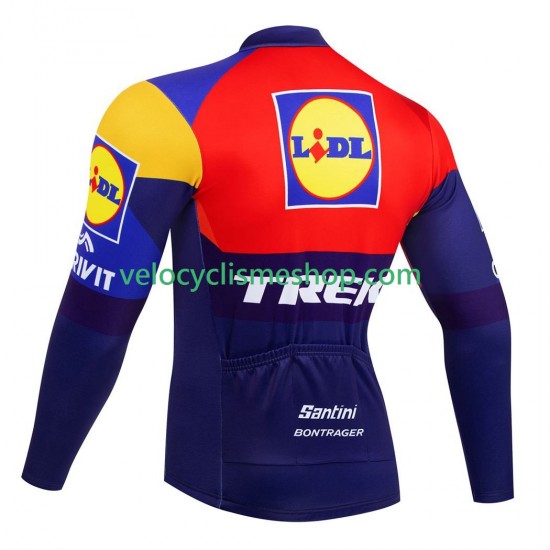 Maillot Cyclisme Manches Longues equipe pro lidl trek 2025 Hommes