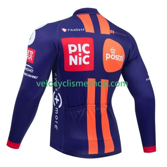 Maillot Cyclisme Manches Longues equipe pro picnic postnl 2025 Hommes