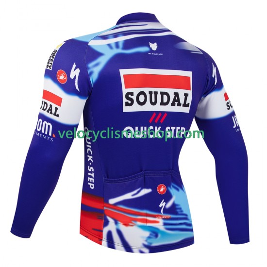 Maillot Cyclisme Manches Longues equipe pro soudal quick step 2025 Hommes