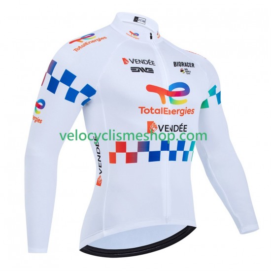 Maillot Cyclisme Manches Longues equipe pro totalenergies tour de france 2025 Hommes