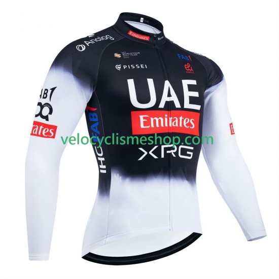 Maillot Cyclisme Manches Longues equipe pro uae team emirates 2025 Hommes N001