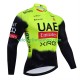 Maillot Cyclisme Manches Longues equipe pro uae team emirates 2025 fluo Hommes