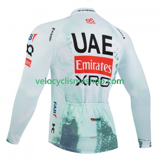 Maillot Cyclisme Manches Longues equipe pro uae team emirates xrg tdf editon race 2025 Hommes